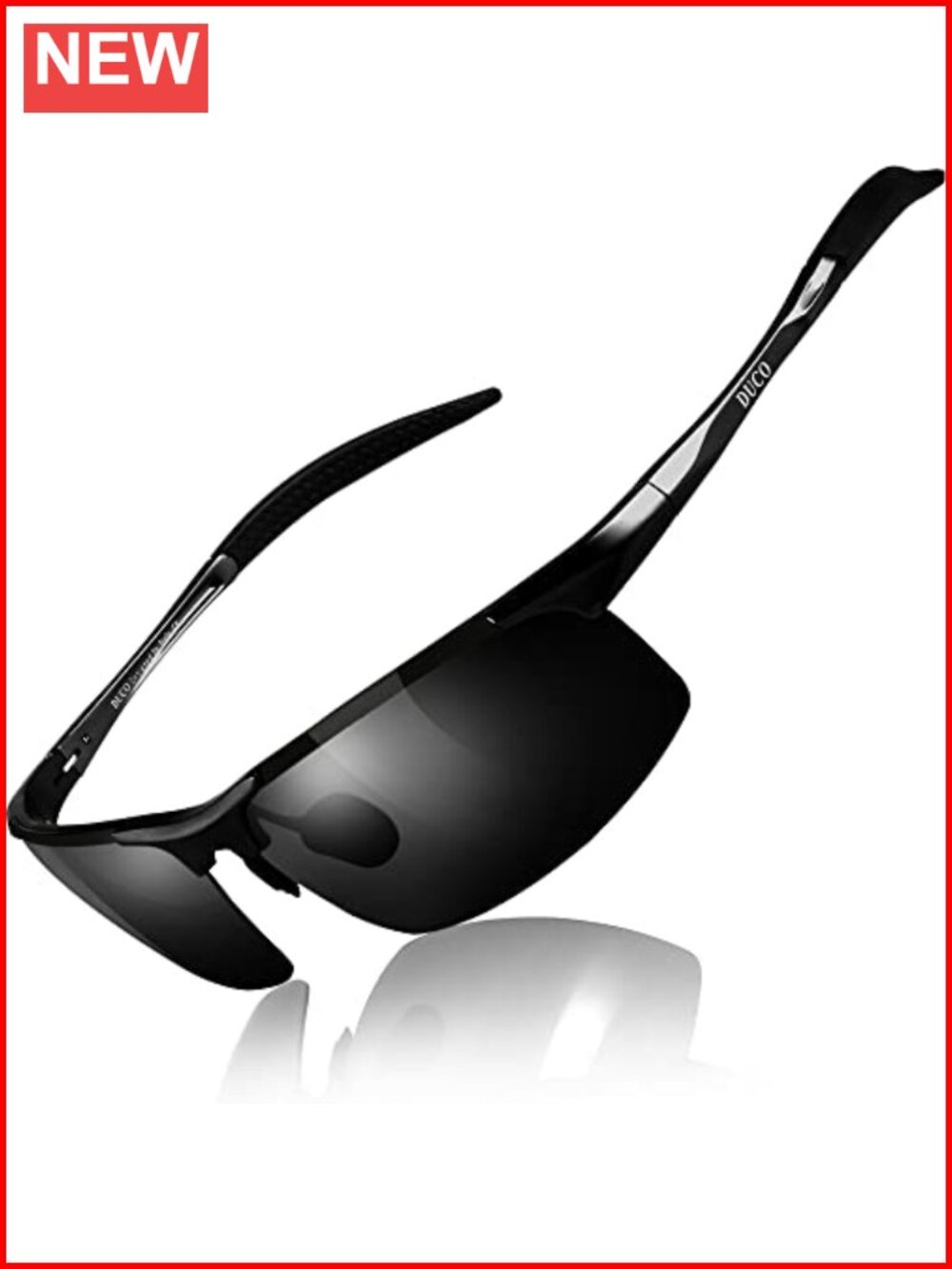 Mens Sports Polarized Sunglasses UV400 Protection Wrap Around